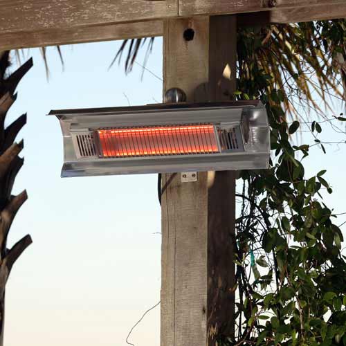 Fire Sense Stainless Steel Wall Mounted Infrared Patio Heater Kaydoo