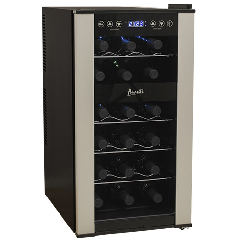 Avanti 18 Bottle Dual Zone Thermoelectric Wine Cooler Yoba