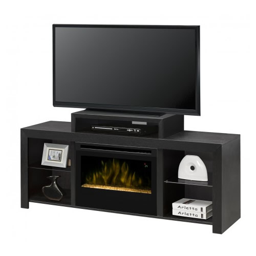 Dimplex Beasley Electric Fireplace Media Console With Glass Insert Skipify