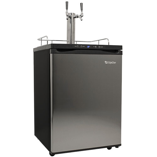 Edgestar Stainless Steel Full Size Dual Tap Kegerator With Digital