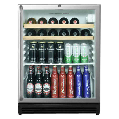 Summit 24 Inch Commercial Outdoor Wine & Beverage Cooler Toppoint
