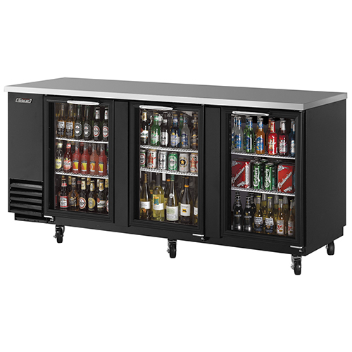 Turbo Air 90 Three Glass Door Back Bar Refrigerator Pixonu