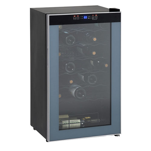 Avanti Wc3406 28 Bottle Wine Chiller W/ Black & Glass Door
